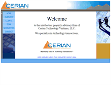 Tablet Screenshot of cerian.com